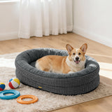 Pawz Orthopedic Plush Dog Bed Soft Washable Pet Bed Grey Cosy Cushion L Size-2011971116356210694