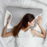 Dreamz Memory Foam Pillow Shoulder Neck Support - Rear View
