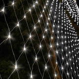 EMITTO 300LED Christmas Net Lights Mesh - Rear View