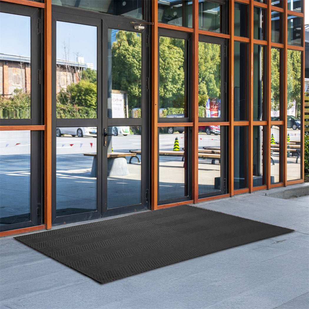 Marlow Extra Large Floor Rug Non Slip 90cm x 305cm Grey-2018816747930521606