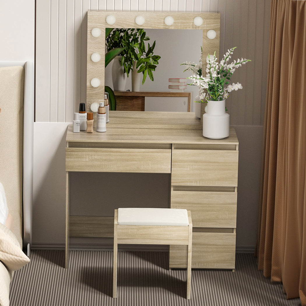 Levede Dressing Table Stool Set Makeup Mirror Led-2006732743878250502