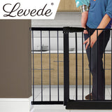 Levede Baby Safety Gate Adjustable Pet Black 30cm Extension-2018816616447479814