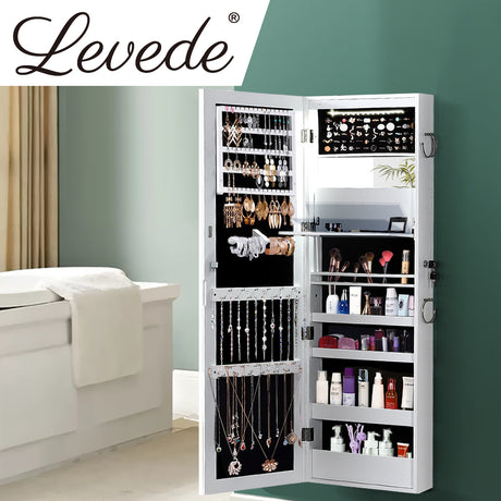 Levede Mirror Jewellery Cabinet Jewelry-2006733194304557062