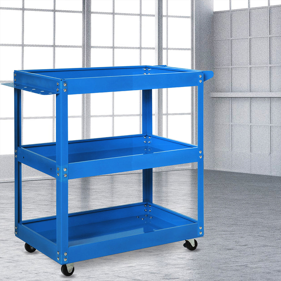 Traderight Tool Cart Trolley Toolbox Blue-2006733183038656518