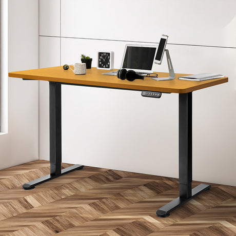 Levede Motorised Standing Desk Adjustable 120cm Natural 800x 1.5MM-2006733290450587654