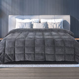 DreamZ Quilt Doona Comforter Blanket Grey King-2006733014155005958