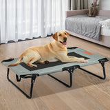 Pawz Pet Elevated Bed Dog Raised Trampoline Foldable Large L Size - Rear View