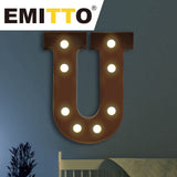 LED Metal Letter Lights Free Standing - Rear View