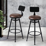 Levede 2x Bar Stool Kitchen Wooden PU-2006733237233258502