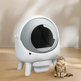 PaWz Smart Self Cleaning Cat Litter Box APP Control White - Rear View