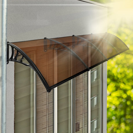 Mountview Window Door Awning Outdoor 1M X 4M Brown 1x4M-2018816911630012422