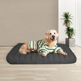 Pawz XL Size Orthopedic Dog Bed with Sherpa Plush Removable Cover in Grey - Rear View
