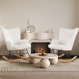 Levede Fleece Rocking Chair-2018816903203655686