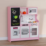 Bopeep Kids Kitchen Set Wooden Pretend Play Cooking Toy - Rear View