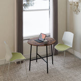 Levede Dining Table Round Kitchen 4 Person Coffee 80cm - Rear View