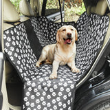 PaWz Pet Back Car Seat Cover Hammock Black - Rear View