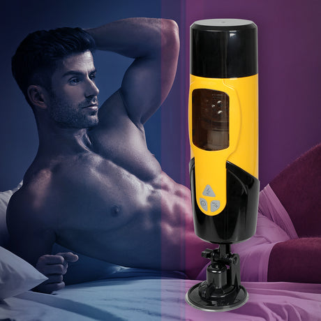 Urway Masturbation Cup Vibrating Pocket Yellow-1954802636633018374