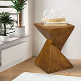 Levede Side Table Coffee Terrazzo Magnesia - Rear View
