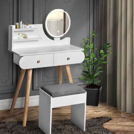 Levede Dressing Table Stool LED Mirror-2006732941836816390