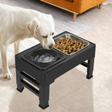 PaWz Elevated Pet Feeder 4 Height Adjustable - Rear View