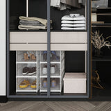 Levede 6 Pcs Shoe Box Home Shoe Shelf Storage Organizer - Rear View