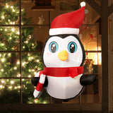 Santaco Christmas Inflatable Lighted - Rear View