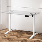 Levede Motorised Standing Desk Frame White Single Motor - Rear View