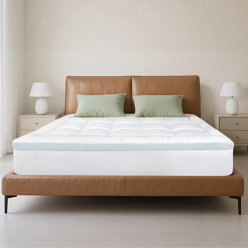 Dreamz Gel Memory Foam Mattress Topper 8cm Queen Size-2006733414463574022