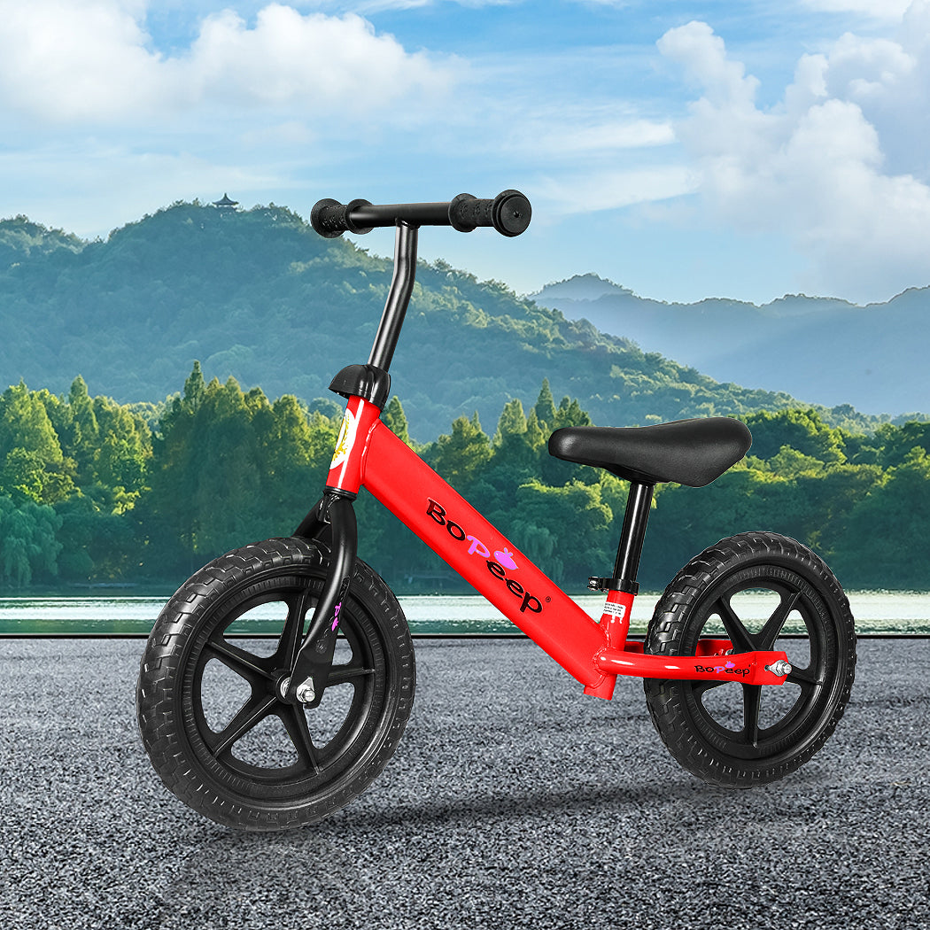 BoPeep Kids Balance Bike Ride On Toys Red-2006733050519621638