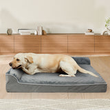 Pawz Orthopedic Dog Bed XL Grey - Rear View