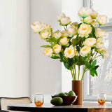 Lambu Artificial Flowers Silk Roses Yellow-2018816640698945542