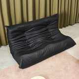 Levede 2 Seaters Floor Sofa Caterpillar Lounge - Rear View