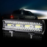 LED Light Bar Work Flood Spot Beam Lamp 240W - Rear View