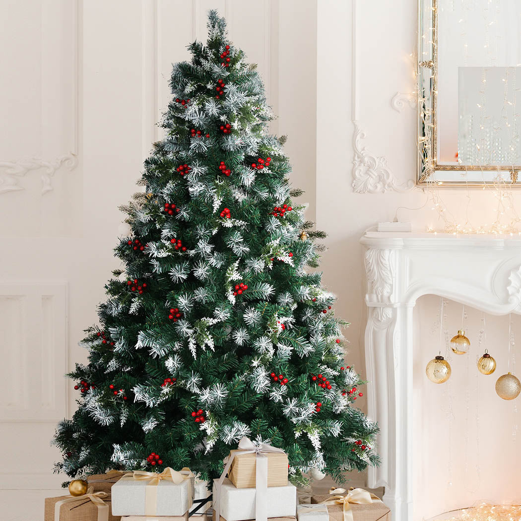 SANTACO Christmas Tree Snow Flocked1.8M-2006732855874555910