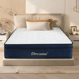 Dreamz 7 Zone Pocket Spring Mattress 34cm King Single - Rear View