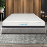 Dreamz Pocket Spring Mattress HD Foam Single - Rear View