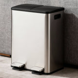Toque 60L Pedal Bin Kitchen Waste Can Recycling Dustbin-2018816874996961286