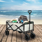 Lambu Garden Camping Trolley Outdoor Beige-2018816823897755654