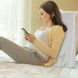 DreamZ Bedding Wedge Pillow Memory Foam White 10 - Rear View