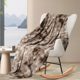 Dreamz Luxury Tie-dyed Blanket Brown 152cm x 203cm-2006732826300518407