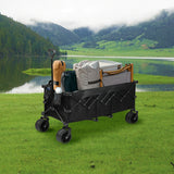 Lambu Folding Wagon Trolley Cart - Rear View