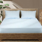 Dreamz King Mattress Protector Pillowcases King Blue - Close-Up Angle