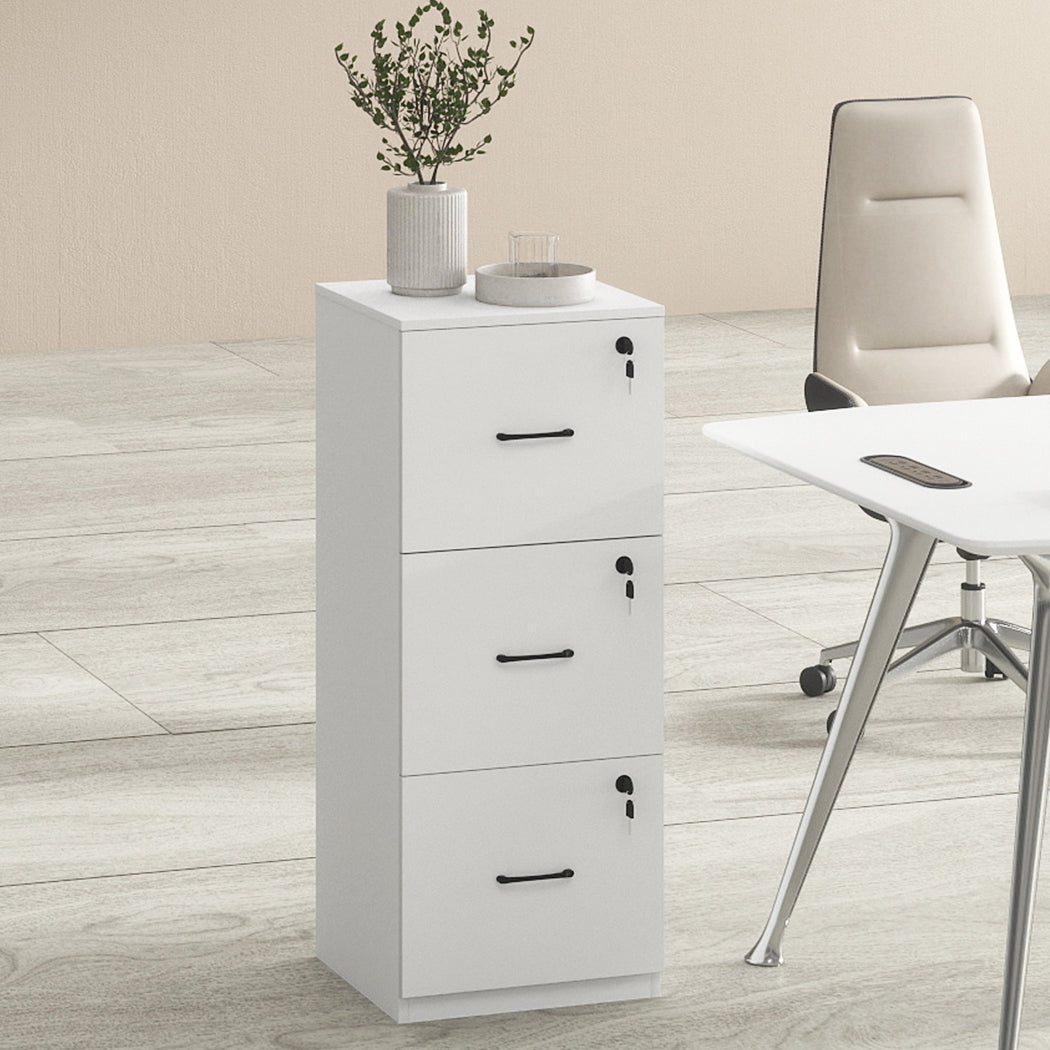 Levede File Cabinet 3 Drawers Filing Storage Cabinet-2011971111453069318