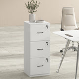 Levede File Cabinet 3 Drawers Filing Storage Cabinet - Rear View