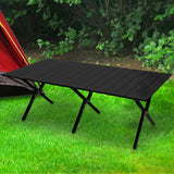 Levede Folding Camping Table Portable Black-2018816837424386054