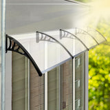 Mountview Window Door Awning Outdoor 1M X 4M Transparent 1x4M - Rear View