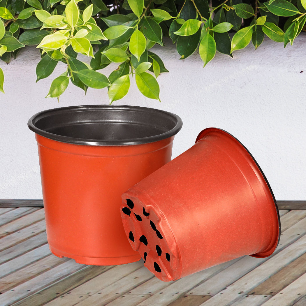 Lambu 100x Plastic Plant Pots Bulk Flowers X-Large-2018816689625501702