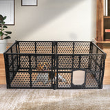 PaWz Pet Playpen Folding Dog Plastic M Medium - Rear View
