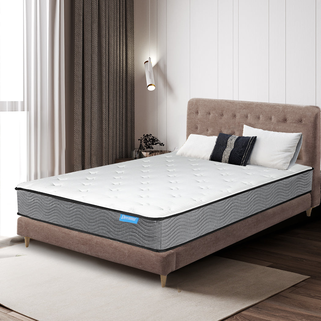 Dreamz Spring Mattress Pocket Bed Top Queen-2006733091917402118