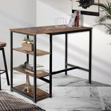Levede High Bar Table Pub Industrial - Rear View